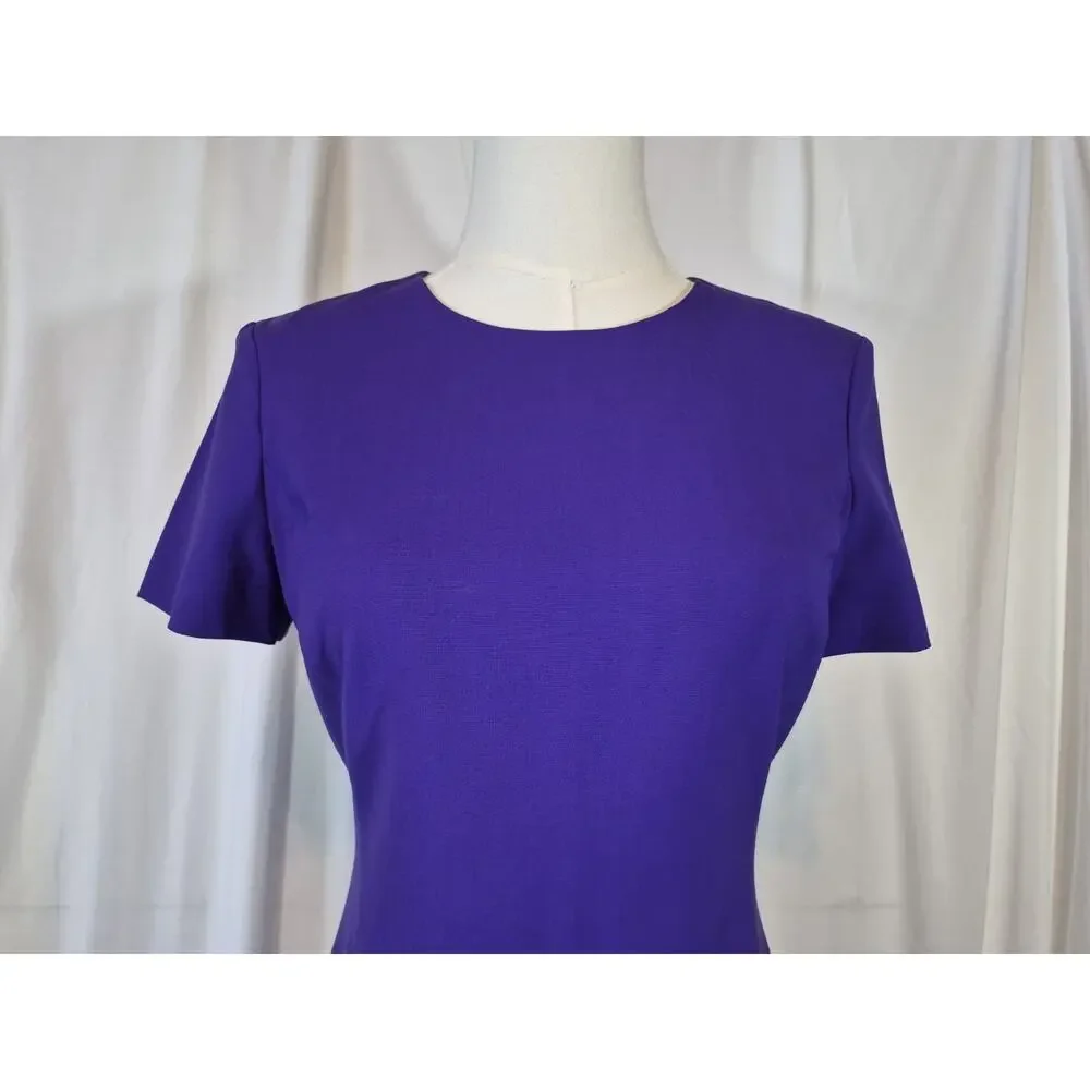 Theory Good Wool Princess Seam Sheath Mini Dress US 2 - Picture 3 of 9